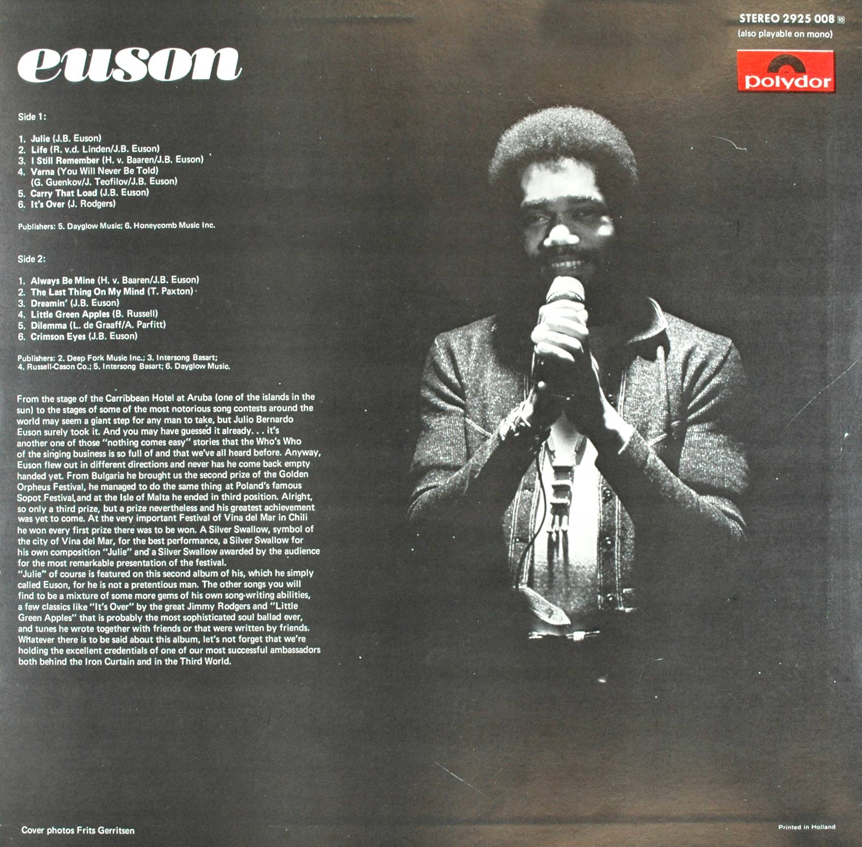 Euson Euson : LP Back